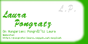laura pongratz business card
